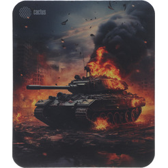 Коврик для мыши CACTUS Burning tank CS-MPC-D04M