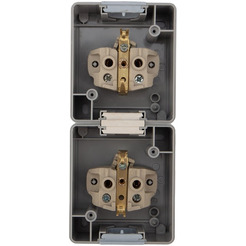 Блок из 2 розеток вертикальный KRANZ INDUSTRIAL KR-78-0616