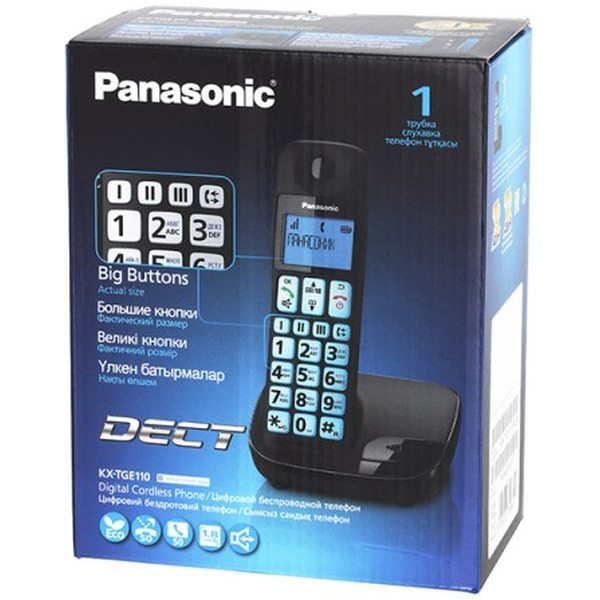 КХ-TGЕ110RUB Беспроводной телефон стандарта DECT PANASONIC