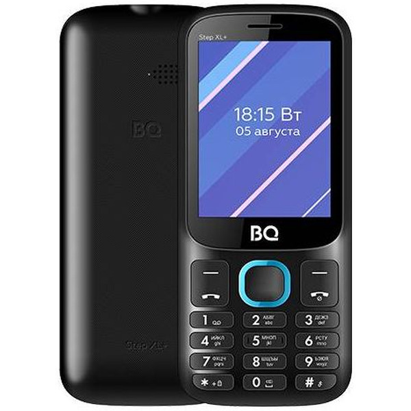 Мобильный телефон BQ-Mobile BQ-2820 Step XL+ (черный/голубой)