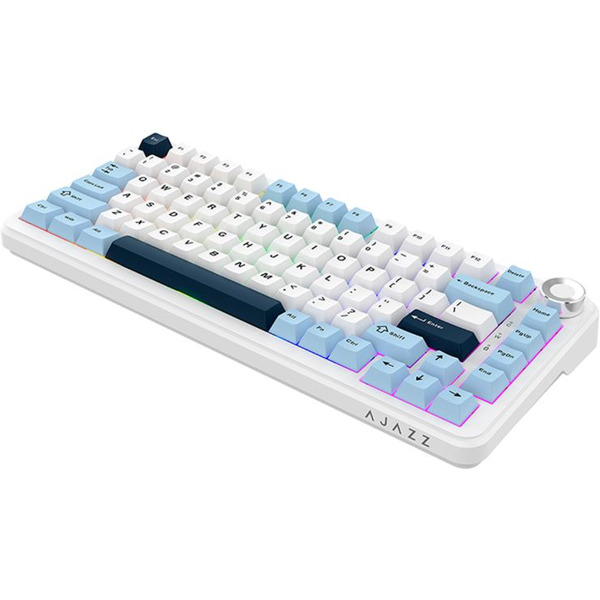 Клавиатура AJAZZ AK820 MAX PLUS Daydream Switch (белый/голубой)
