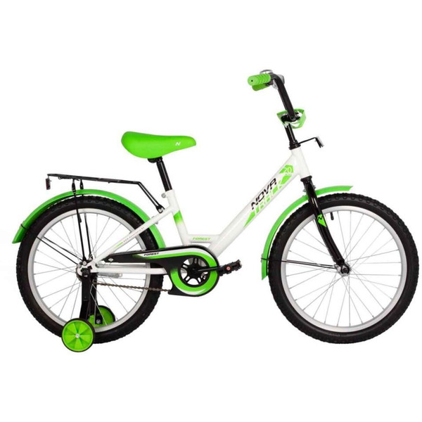 Велосипед Novatrack 201FOREST.WT5 (20" белый-зеленый)