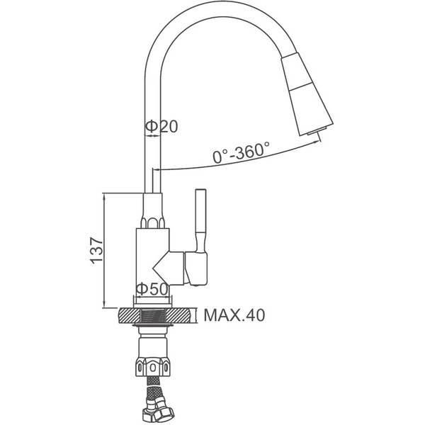Смеситель Ledeme L74199-16