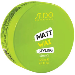 Водный воск Kapous Professional Studio prof Matt сильной фиксации, 125 мл