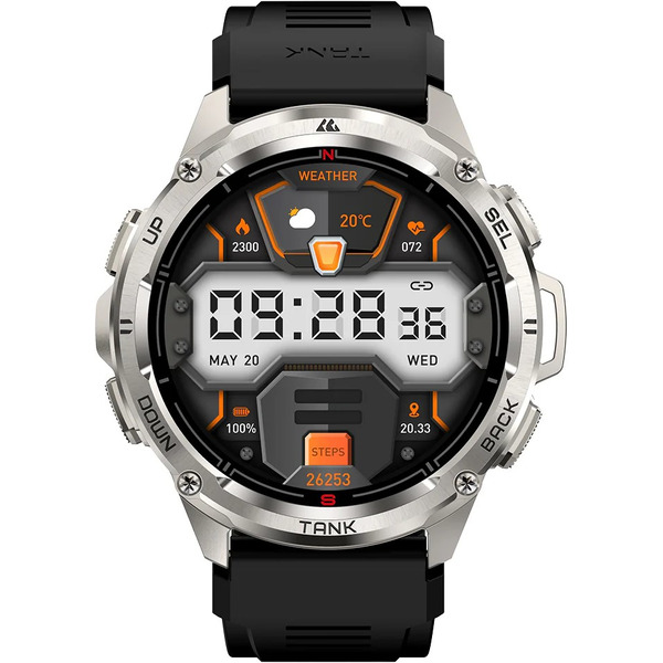 Умные часы Kospet Tank T3 Ultra (серебристый)