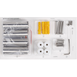 Полотенцесушитель Wellerein LD0111 (50x60, хром)