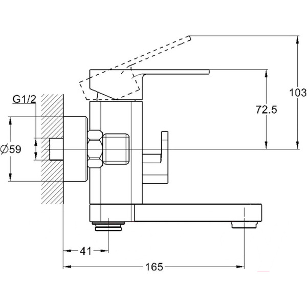 Смеситель для ванны ECONOCE EC0382