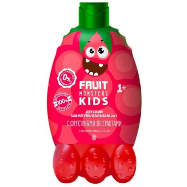 Шампунь-бальзам 2в1 Фрутомонстры Малина 400мл
