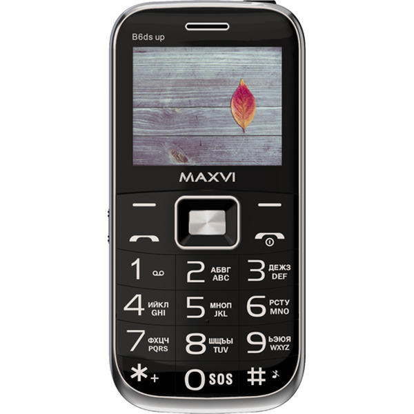 Мобильный телефон Maxvi B6ds up +ЗУ WC-112 (черный)