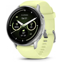 Умные часы Garmin Venu 4 45 мм (серебристый/желтый)