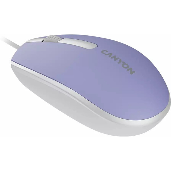 Мышь Canyon M-10 (CNE-CMS10ML) сиреневый/белый