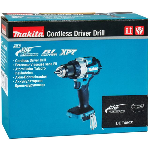 Дрель-шуруповерт Makita DDF489Z (без АКБ и ЗУ)