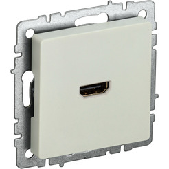 Розетка HDMI IEK Brite РHDMI-0-БрКр