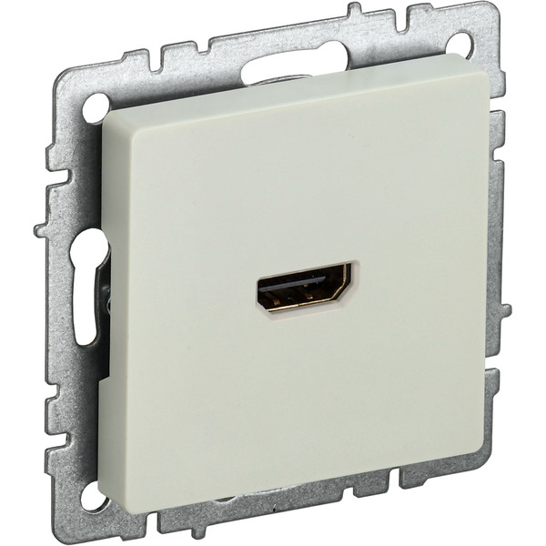 Розетка HDMI IEK Brite РHDMI-0-БрКр