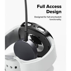 Чехол Ringke SLIM для Galaxy Watch 8 44mm CLEAR(1шт) + MATTE BLACK(1шт)