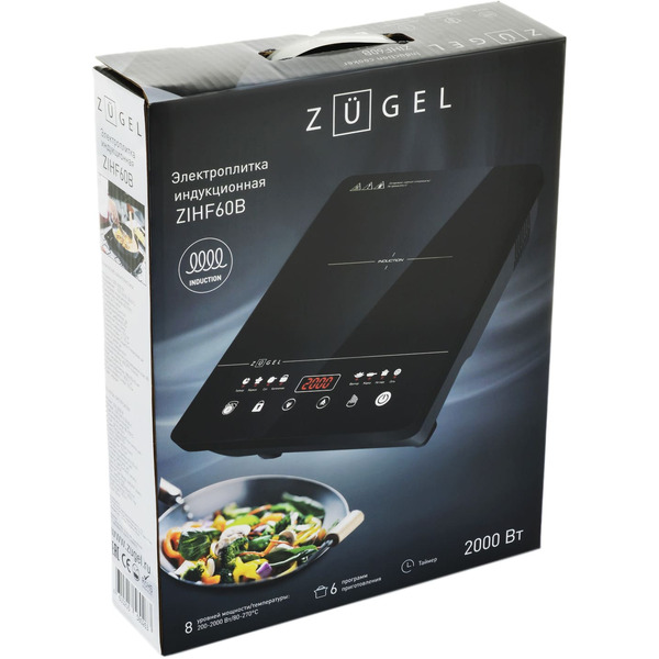 Настольная плита ZUGEL ZIHF60B