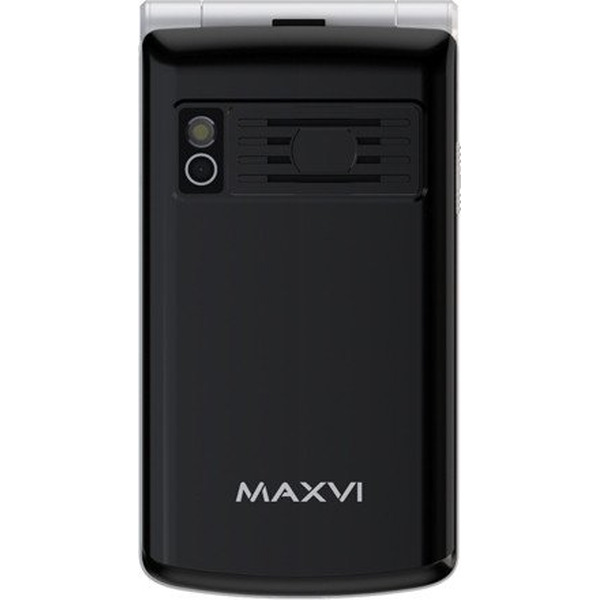 Кнопочный телефон Maxvi E28 + ЗУ WC-112 (черный)