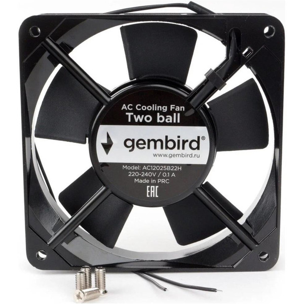 Вентилятор для корпуса Gembird AC12025B22H