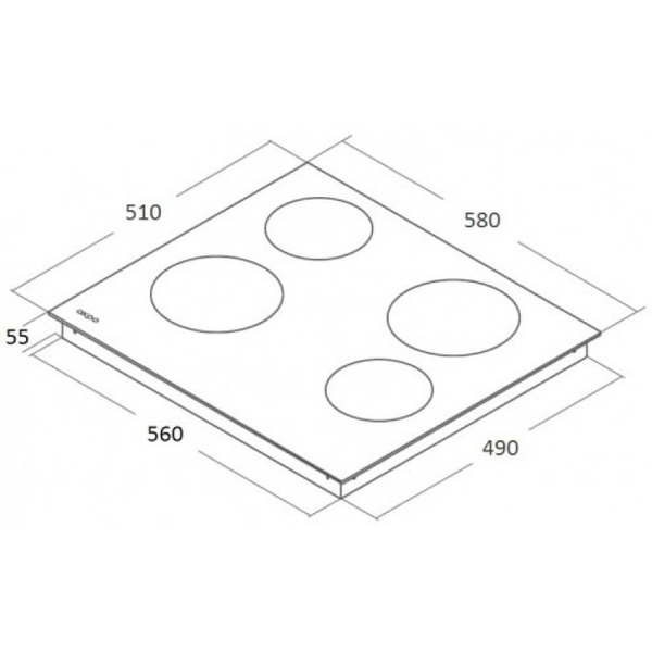 Варочная панель Akpo PKA 60 9014 BL