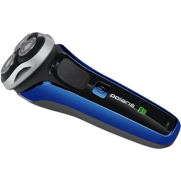 Бритва электрическая POLARIS PMR 0304R wet&dry PRO 5 blades (черный/синий хром)