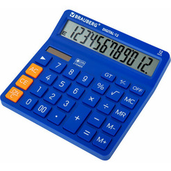 Калькулятор BRAUBERG Digital-12 272969 (синий)