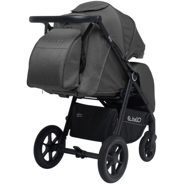 Коляска детская прогулочная BubaGo BASS BG 130-3 (серый)