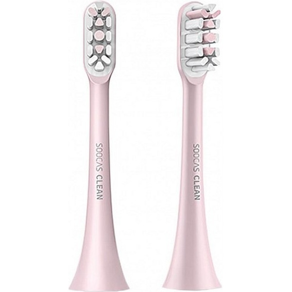 Сменные насадки для электрощеток Soocas Toothbrush Head (розовый) 2 шт.