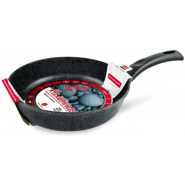 Сковорода НМП Каменная Черный гранит 18124