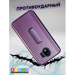 Чехол-накладка Bingo STRIPS TPU SAMSUNG Galaxy J4 2018 (J400) Бордовый