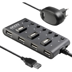 Хаб USB GINZZU GR-487UAB