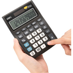 Калькулятор Deli E1238black