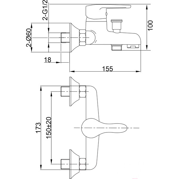 Смеситель Juguni Pegas 0402.607