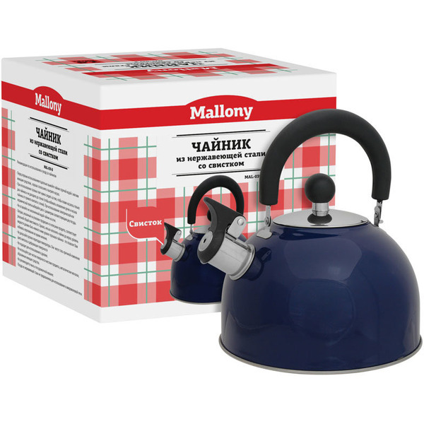 Чайник со свистком MALLONY MAL-039-B