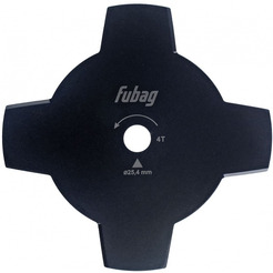 Нож для триммера FUBAG 4-зубый D 255х1,6х25,4 мм (38740)