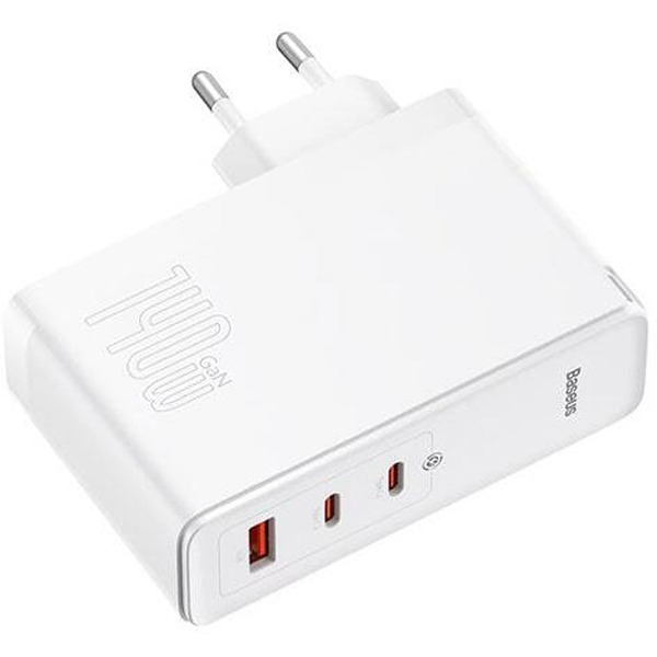 Сетевое зарядное устройство Baseus GaN5 Pro Fast Charger 2C+U 140W CCGP100202 White