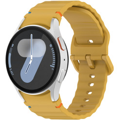 Ремешок Bingo Wave Stitching для SAMSUNG Galaxy Watch 4/5/6/7/FE (желтый)