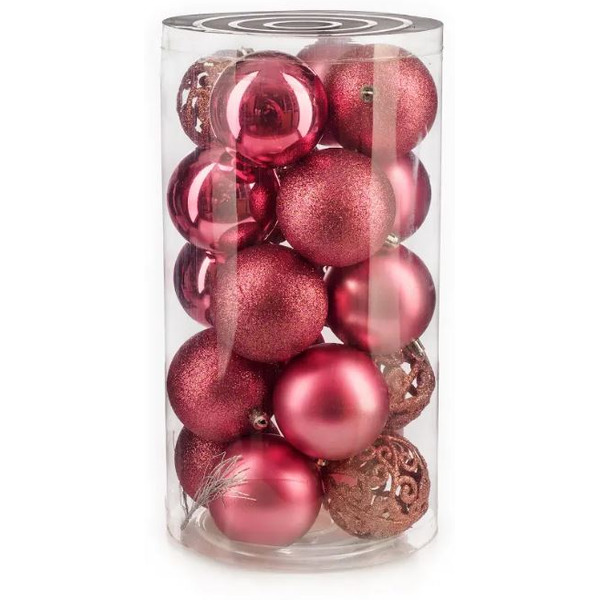 Набор новогодних шаров Ausini VT25-04018-8