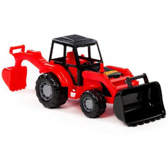 Экскаватор Полесье Мастер 24439 (красный/черный)