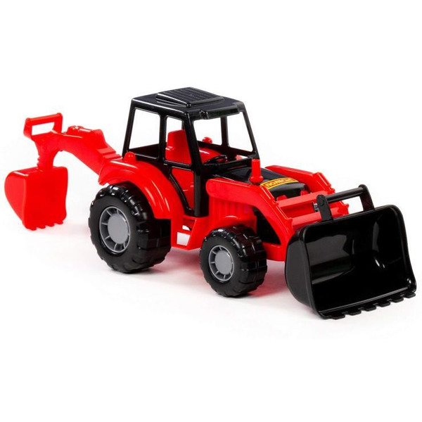 Экскаватор Полесье Мастер 24439 (красный/черный)