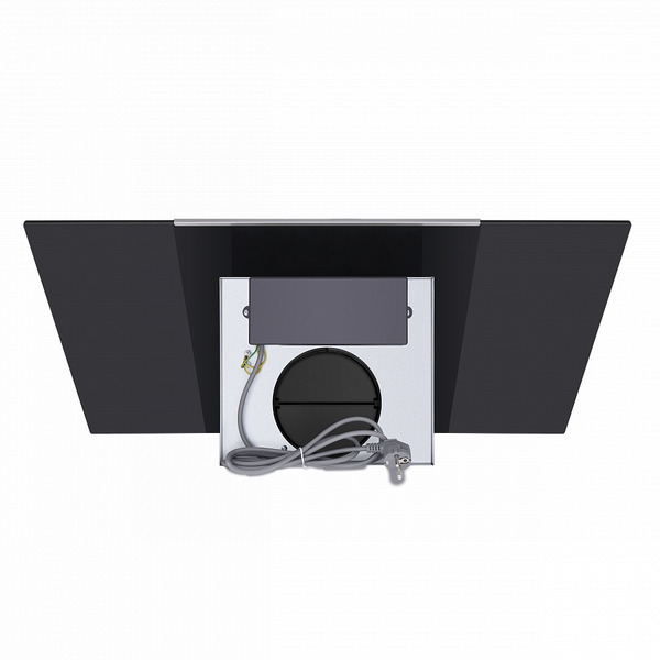 Кухонная вытяжка Maunfeld Gloria 90 (нержавеющая сталь/черное стекло)