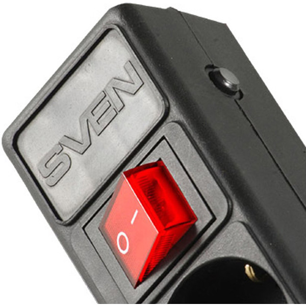 Сетевой фильтр SVEN Optima Base 5,0 м (5 розеток) черный
