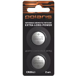 Батарейки литиевые Polaris PB CR2025 (2шт) Premium