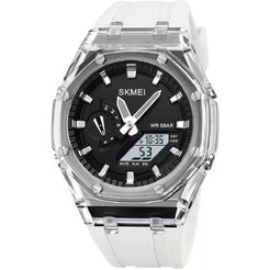 Наручные часы Skmei 2100 (белый/черный)