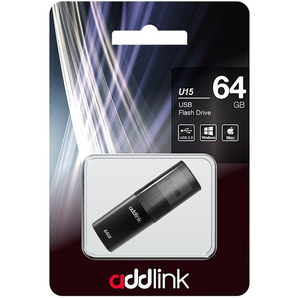 USB Flash Addlink U15 Black 64GB