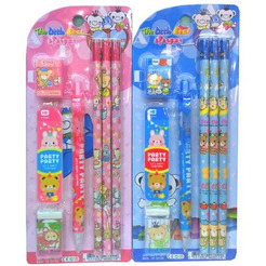 Набор канцелярский Schreiber: точилка, ластик, карандаш автоматический, грифели, 3 карандаша (Schreiber) арт. S 2645