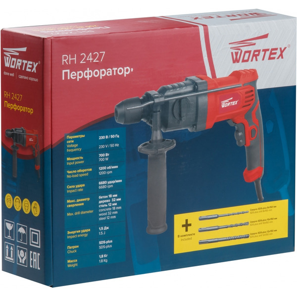 Перфоратор WORTEX RH 2427 (RH242700025)