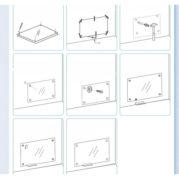 Доска стеклянная Deli 50045