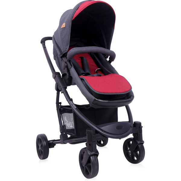Детская коляска LORELLI Aster 2в1 Black Red