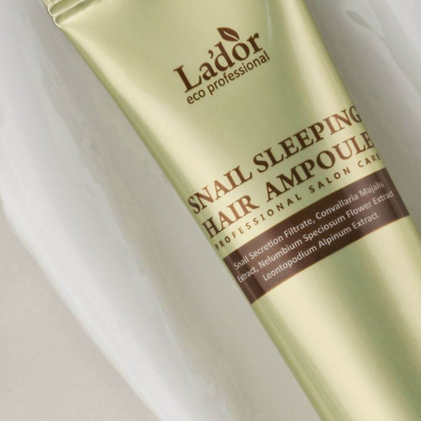 Ночная восстанавливающая сыворотка для волос Lador Snail Sleeping Clinic Ampoule, 20 мл