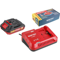 Аккумулятор с зарядным устройством WORTEX 2329017 (18В/2 Ah + 18В)